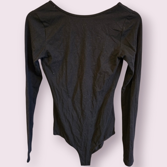 NWOT ARITZIA Community Smithers Black Long Sleeve Bodysuit - Picture 5 of 9